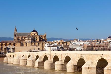 Die 247 Meter lange römische Brücke in Cordoba dient in 