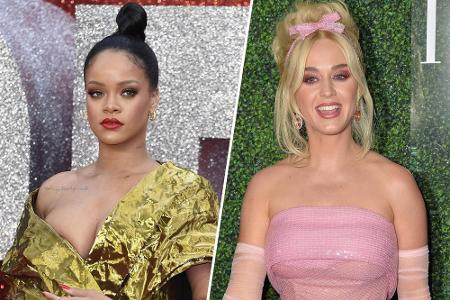 Trotz eines glänzenden Outfits war das kein Glanz-Auftritt: Sowohl Rihanna als auch Katy Perry haben sich im Outfit vergriff... Trotz eines glänzenden Outfits war das kein Glanz-Auftritt: Sowohl Rihanna als auch Katy Perry haben sich im Outfit vergriff...