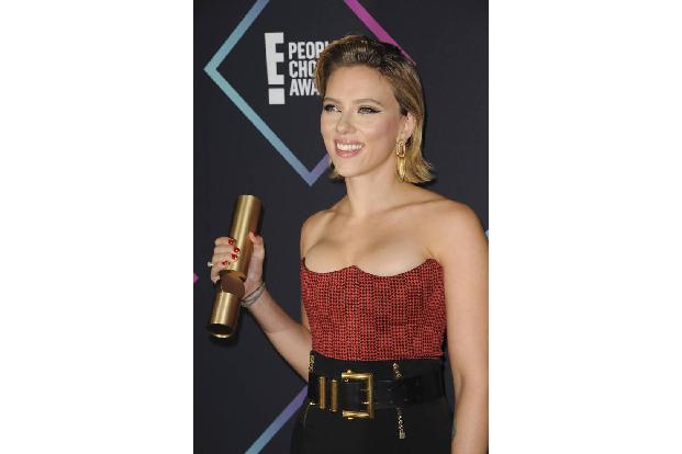 ...Grund zum Strahlen hatte Scarlett Johansson. Die Schauspielerin wurde zur beliebtesten Darstellerin gekürt. Ihre Black Wi...