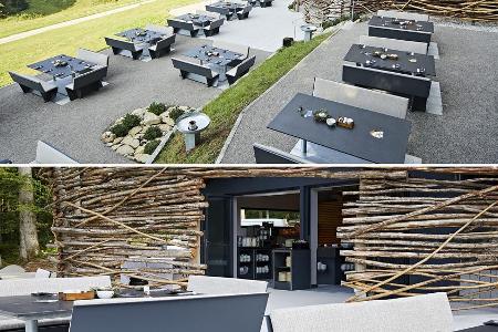 Gerade eröffnet: Das Schwalbennest, die neue Eventlocation des Haubers - hier können Gäste mit Panoramablick frühstücken.