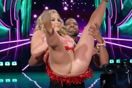 Anastacia und ihr Tanzpartner Maykel Fonts in der TV-Show 