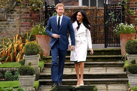 Schon bei der Verlobungsverkündung trug Meghan Markle Weiß