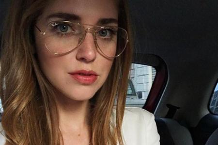 Blogger-Ikone Chiara Ferragni beweist: Trotz schmalen Gestell ist die Aviator-Brille ein echter Hingucker