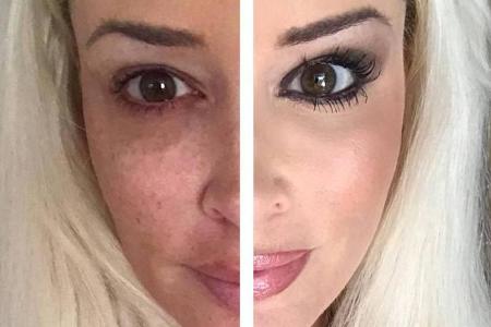 Mit diesem Bild zeigt Daniela Katzenberger die enorme Wirkung von Make-up