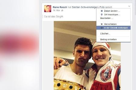 Alte Posts verbergen - So manches ist einem nach einiger Zeit dann doch peinlich – wie etwa kitschige Bilder mit dem oder de...