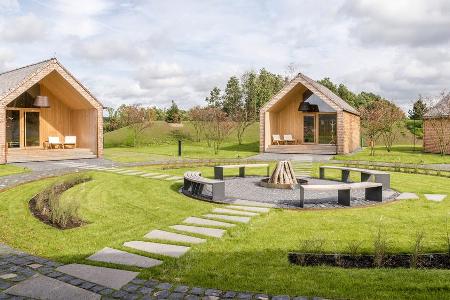 In der Seezeitlodge gibt es ein eigenes Saunadorf