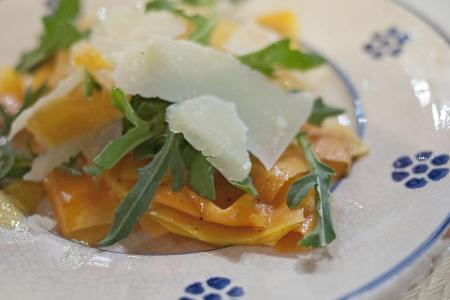 Carpaccio geht auch vegetarisch und ist auf jeder Tafel ein echter Hingucker