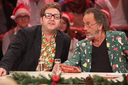 Paul Panzer und Hugo Egon Balder haben sich passend zur Weihnachtsfolge von 