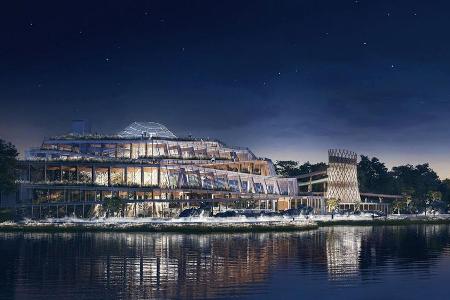 In Origami-Architektur: Erlebnisbad Aqualagon