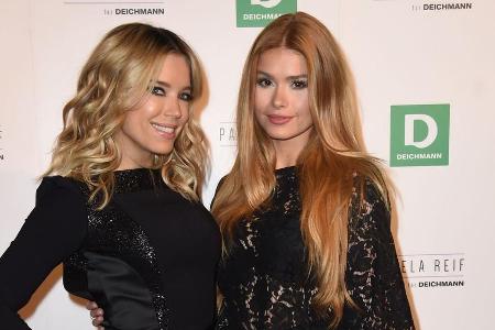 Pamela Reif (r.) tritt mit ihrer Party-Kollektion in die Fußstapfen von Sylvie Meis
