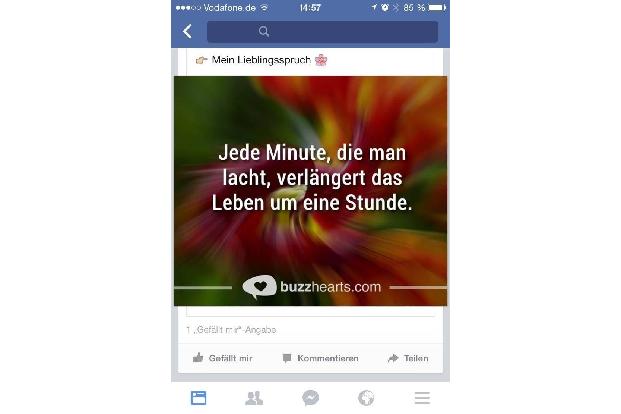 Sprüchespammer - Für jede Lebenslage gibt es ein JPG mit unscharfem Hintergrund und lustigem Spruch. Auf Dauer nervt das abe...