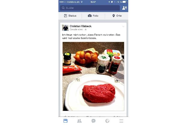 Radikale Vegetarier - Woran erkennt man einen radikalen Vegetarier? Er wird es Ihnen schon sagen. Bei Facebook. Jeden Tag, m...
