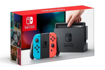 Die Verpackung der Nintendo Switch