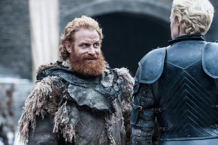 Kristofer Hivju als Tormund Riesentod und Gwendoline Christie als Brienne von Tarth