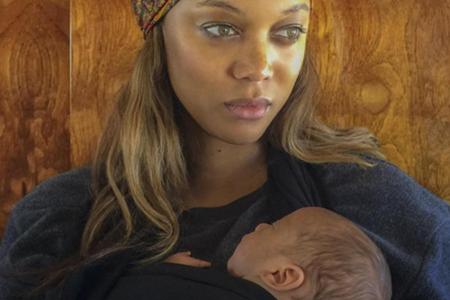 York, 27. Januar. Die Eltern: Tyra Banks und Freund Erik Asla.