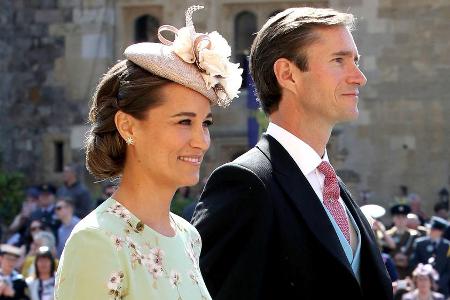 Pippa Middleton und ihr Ehemann James Matthews auf der Hochzeit von Prinz Harry und Herzogin Meghan 2018. Pippa Middleton und ihr Ehemann James Matthews auf der Hochzeit von Prinz Harry und Herzogin Meghan 2018.