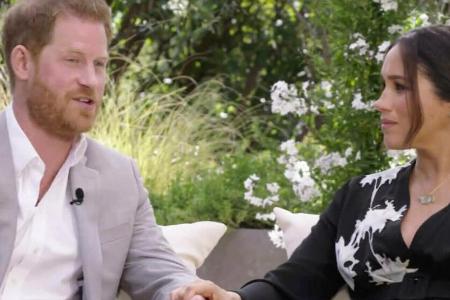 Herzogin Meghan und Prinz Harry stellen sich den Fragen von Oprah Winfrey. Herzogin Meghan und Prinz Harry stellen sich den Fragen von Oprah Winfrey.