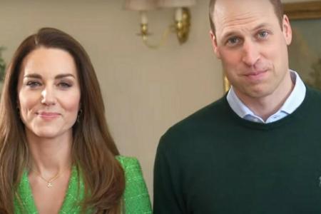 Herzogin Kate und Prinz William grüßen zum St. Patrick's Day.