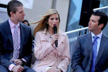 Eric Trump (l.), Ivanka Trump und Donald Trump Jr. im Jahr 2016. Eric Trump (l.), Ivanka Trump und Donald Trump Jr. im Jahr 2016.