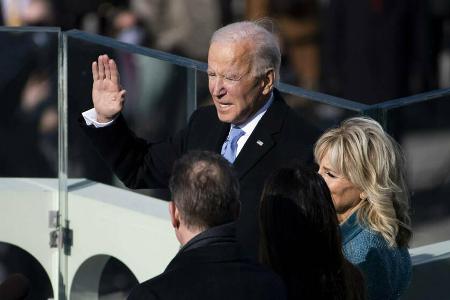 Joe Biden bei seiner Vereidigung Joe Biden bei seiner Vereidigung