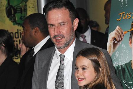 Schauspieler David Arquette im Jahr 2015 mit seiner Tochter Coco bei einem Event Schauspieler David Arquette im Jahr 2015 mit seiner Tochter Coco bei einem Event