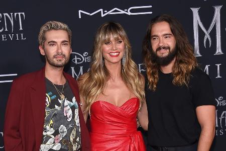 Bill Kaulitz (l.), Heidi Klum und Tom Kaulitz bei einem gemeinsamen Auftritt in Los Angeles. Bill Kaulitz (l.), Heidi Klum und Tom Kaulitz bei einem gemeinsamen Auftritt in Los Angeles.