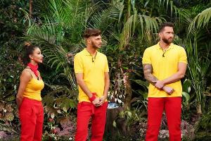 "Ich bin ein Star - Die große Dschungelshow" (v.l.): Christina Dimitriou, Sam Dylan und Oliver Sanne