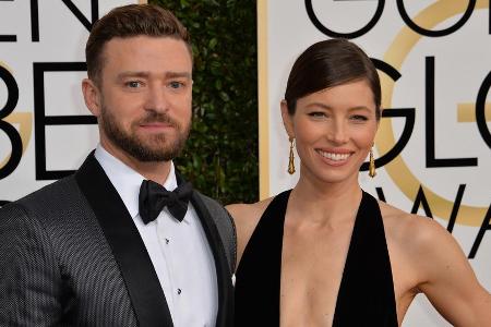 Justin Timberlake und Jessica Biel auf dem roten Teppich im Januar 2017. Justin Timberlake und Jessica Biel auf dem roten Teppich im Januar 2017.