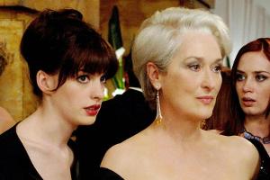 Anne Hathaway (l.) und Meryl Streep in "Der Teufel trägt Prada".