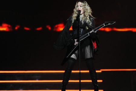 Madonna während eines Auftritts in Prag Madonna während eines Auftritts in Prag