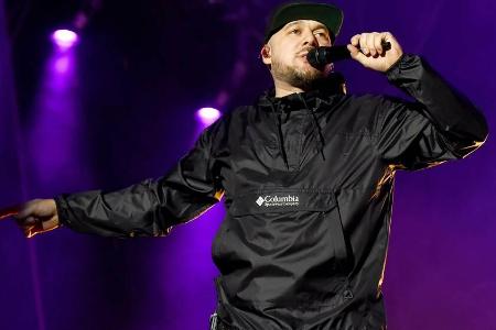 Kool Savas bei einem Auftritt im August 2018. Kool Savas bei einem Auftritt im August 2018.