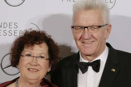 Baden-Württembergs Ministerpräsident Winfried Kretschmann und seine Frau Gerlinde bei einem Auftritt in Berlin. Baden-Württembergs Ministerpräsident Winfried Kretschmann und seine Frau Gerlinde bei einem Auftritt in Berlin.