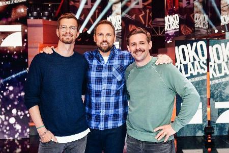 Joko Winterscheidt, Steven Gätjen und Klaas Heufer-Umlauf in der Show Joko Winterscheidt, Steven Gätjen und Klaas Heufer-Umlauf in der Show