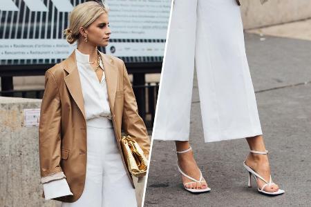 Influencerin Caro Daur setzt diesen Sommer auf Riemchen-Sandalen mit eckiger Schuhspitze. Influencerin Caro Daur setzt diesen Sommer auf Riemchen-Sandalen mit eckiger Schuhspitze.