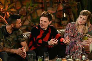 "Sing meinen Song": Gastgeber Michael Patrick Kelly (M.) mit MoTrip und Ilse DeLange
