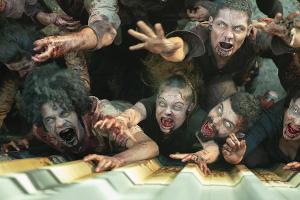Außerhalb des TV-Containers ist die Zombie-Apokalypse ausgebrochen