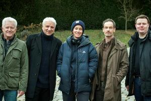 Dreharbeiten zur "Tatort"-Doppelfolge "In der Familie" (v.l.): Ivo Batic (Miroslav Nemec), Franz Leitmayr (Udo Wachtveitl), ...