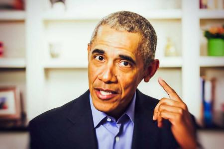 Barack Obama während einer Videokonferenz im Mai 2020. Barack Obama während einer Videokonferenz im Mai 2020.