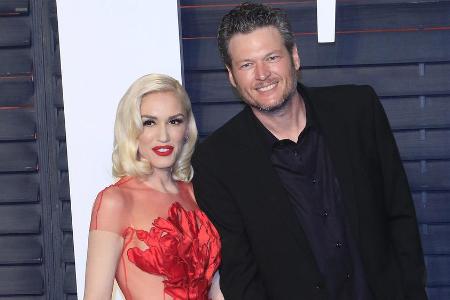 Gwen Stefani und Blake Shelton auf dem roten Teppich im Jahr 2016. Gwen Stefani und Blake Shelton auf dem roten Teppich im Jahr 2016.