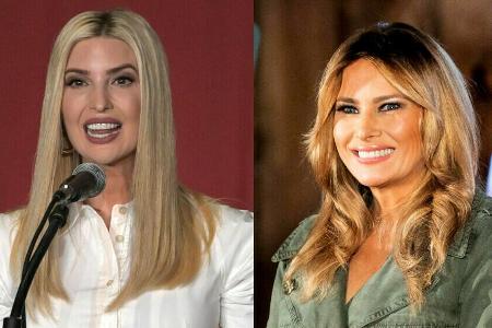 Sie greifen in den US-Wahlkampf ein: Ivanka Trump (l.) in unschuldigem Weiß, Melania Trump in kämpferischem Oliv Sie greifen in den US-Wahlkampf ein: Ivanka Trump (l.) in unschuldigem Weiß, Melania Trump in kämpferischem Oliv