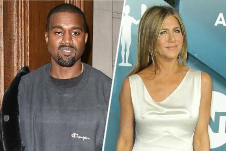 Kanye West und Jennifer Aniston haben bezüglich der US-Wahl und der Serie Kanye West und Jennifer Aniston haben bezüglich der US-Wahl und der Serie