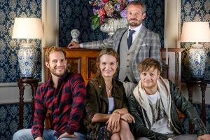 Die Neuen bei "Sturm der Liebe": V.l.n.r. Arne Löber (Rolle: Florian Vogt), Christina Arends (Rolle: Maja von Thalheim), Sve...