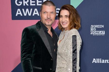 Hardy Krüger jr. mit seiner Ehefrau bei der Verleihung der Green Tech Awards im September 2020. Hardy Krüger jr. mit seiner Ehefrau bei der Verleihung der Green Tech Awards im September 2020.