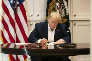 US-Präsident Donald Trump meldet sich aus dem Krankenhaus