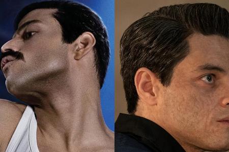 Rami Malek als Freddie Mercury (l.) in Rami Malek als Freddie Mercury (l.) in