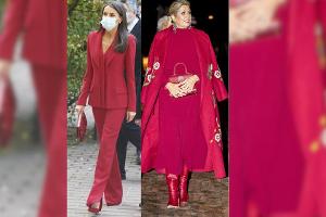 Letizia und Máxima: Die Königinnen bezaubern im roten Komplett-Look