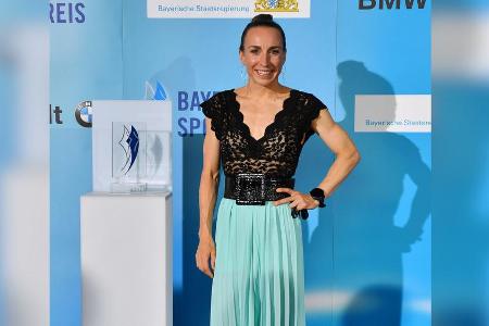 Triathletin Anne Haug bei der Verleihung des Bayerischen Sportpreises 2020. Triathletin Anne Haug bei der Verleihung des Bayerischen Sportpreises 2020.