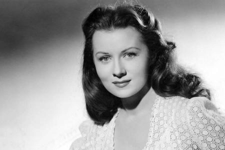 Schauspielerin Rhonda Fleming spielte in über 40 Filmen mit Schauspielerin Rhonda Fleming spielte in über 40 Filmen mit