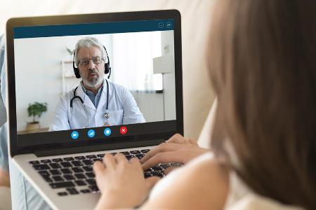 Während des Corona-Lockdowns haben sich mehr Menschen ärztlichen Rat per Videochat geholt als zuvor. Während des Corona-Lockdowns haben sich mehr Menschen ärztlichen Rat per Videochat geholt als zuvor.