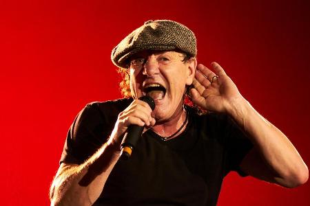 AC/DC-Star Brian Johnson bei einem Konzert im Jahr 2015 AC/DC-Star Brian Johnson bei einem Konzert im Jahr 2015